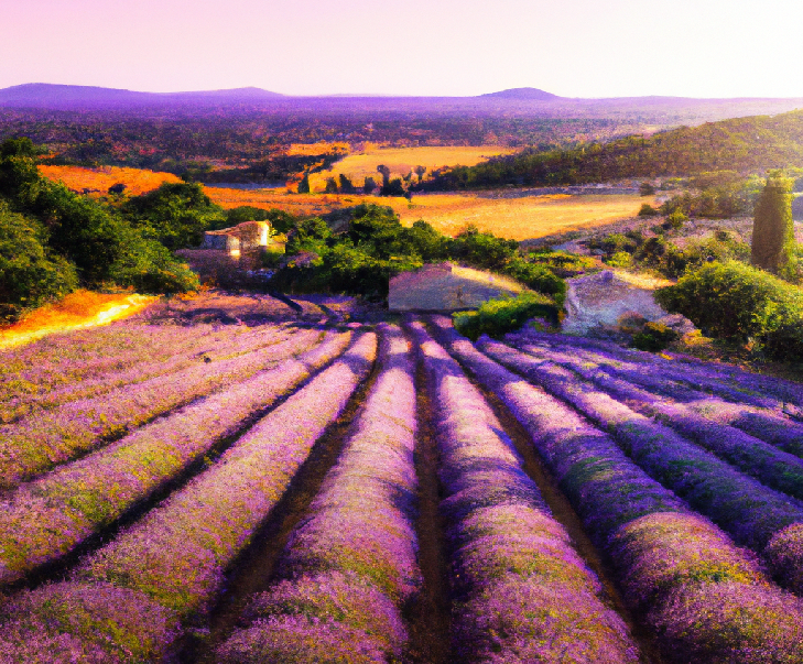 Découvrez La Magie De La Provence : Champs De Lavande En été